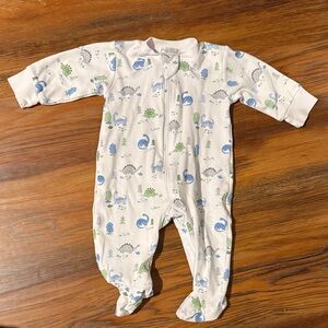 Kissy Kissy Dino Adventure Footie - Blue and Green